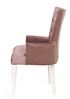 Кресло Виктория (эмаль белая / 33 - грязно-розовый)