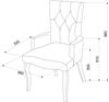Кресло Виктория (эмаль белая / 45 - голубовато-серый)