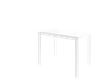 ГАББИ Стол раздвижной со стеклом 100(163)х70 см, Белый/Белый