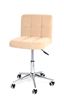 Стул Офисный Modern на колесиках ARNO (BEIGE B-1005 velvet / Хром) КОМБИНИРОВАННЫЙ