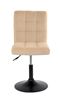 Стул AUGUSTO (BEIGE B-1005 velvet / Black) КОМБИНИРОВАННЫЙ