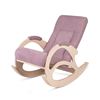 Кресло-качалка К-5 (беленый дуб / 08 - розовый)