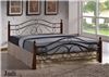 Двуспальная кровать мод. 803  (Judi-160х200) Темный орех