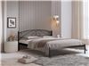 Кровать двуспальная Флоренция (140х200/металлическое основание / Черный)