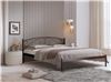 Кровать Флоренция (120х200/металлическое основание/ Коричневый бархат)