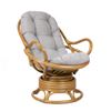 Кресло-качалка с подушкой SWIVEL ROCKER (MI-002/Economic foot/S2-MATT) Золотой мед