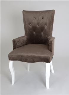 Кресло Виктория (эмаль белая / 15 - коричневый)