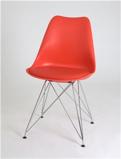 Стул с металлическим основанием 635-A (Red-05)