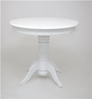 Стол "Милорд" (90 х120 + юбка) Белый