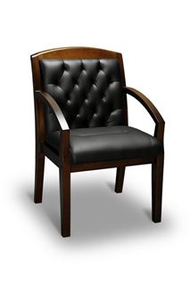 Компьютерное кресло Congress LUX (орех темный/экокожа Черный)