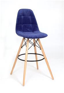 Стул барный 301B SH 75/Alex soft bar (B-1) Blue velvet