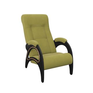 Кресло для отдыха, мод. 41 (Apple Green /Венге) с лозой