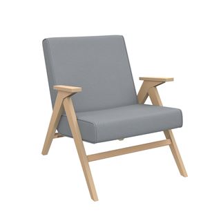 Кресло для отдыха Вест (подлокотник Дуб/ткань Fancy 85, кант Fancy 85)