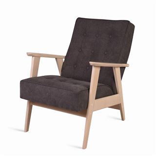 Кресло РЕТРО (беленый дуб / 05 - коричневый)