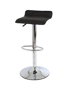 Барный стул ABAZ 2W17 (PVC BLACK / хром) БАЗОВЫЙ