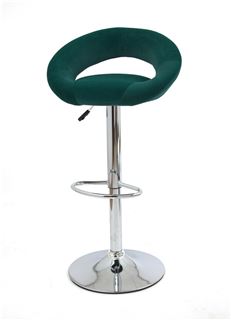 Барный стул S-905 (GREEN B-1003 velvet / хром) КОМБИНИРОВАННЫЙ