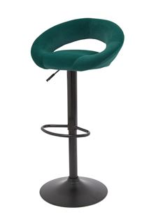 Барный стул S-905 (GREEN B-1003 velvet / черный) БАЗОВЫЙ