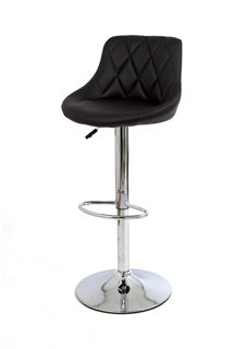 Барный стул S-931 (PU BLACK / хром) БАЗОВЫЙ