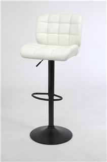 Барный стул S-939 (PU WHITE / черный) КОМБИНИРОВАННЫЙ