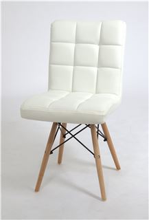 Стул S-811-9MT (PU WHITE / натуральный) БАЗОВЫЙ