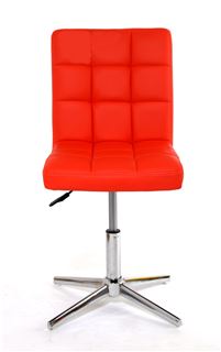 Стул Офисный AUGUSTO (PU RED / Хром) КОМБИНИРОВАННЫЙ