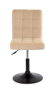 Стул AUGUSTO (BEIGE B-1005 velvet / Black) КОМБИНИРОВАННЫЙ