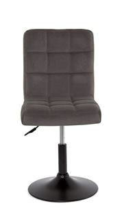 Стул AUGUSTO (GREY B-1004 velvet / Black) КОМБИНИРОВАННЫЙ