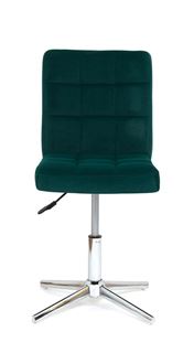 Стул Офисный AUGUSTO (GREEN B-1003 velvet / Хром) КОМБИНИРОВАННЫЙ