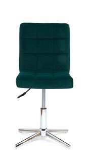 Стул Офисный  AUGUSTO (GREEN B-1003 velvet / Хром) КОМБИНИРОВАННЫЙ