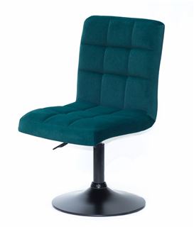 Стул AUGUSTO (GREEN B-1003 velvet / Black) КОМБИНИРОВАННЫЙ