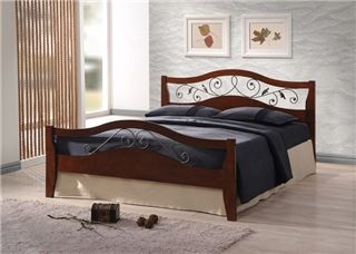 Двуспальная кровать Тала HF (Tala HF) (160х200) Темный орех