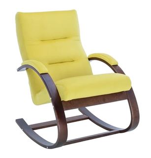 Кресло-качалка Милано  (Орех текстура/ткань V 28)