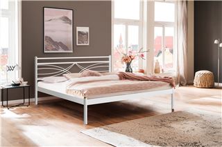 Кровать Мираж 140х200 (металлическое основание/Белый)