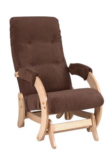 Кресло- гляйдер Модель 68 (Verona Brown/натуральное дерево/шпон)