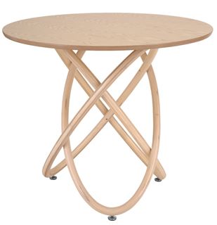 Стол не раскладной Линц 90 Red Black (Беленый дуб)