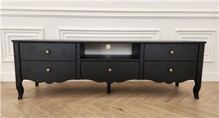 ТВ-тумба "Версаль" Асти (черный матовый) Вис