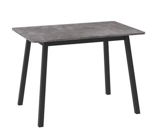 Cтол раздвижной ТИРК Радиал-110 (Дымчатая керамика/Черный) 110(140)х70