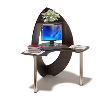 Угловой компьютерный  стол - КСТ-101 Венге