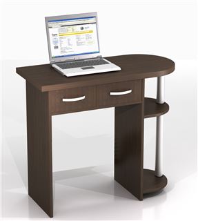 Компьютерный стол КС-10-С Иволга (Венге)