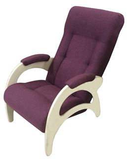 Кресло для отдыха, мод. 41 (Falcone Purple/Дуб шампань) Без лозы