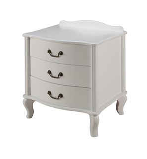 Прикроватная тумбочка Джульетта 3 ящика (Молочный дуб) Ls
