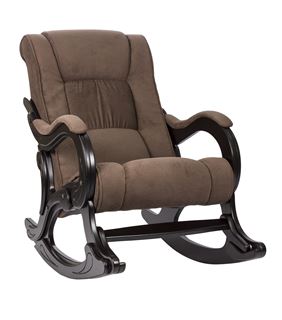 Кресло-качалка, мод. 77  "Лидер" (Венге / ткань Maxx 235)