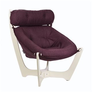 Кресло для отдыха мод.11 (Falcone Purple/ каркас Дуб шампань)